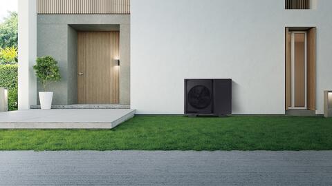 Haus mit Wärmepumpe